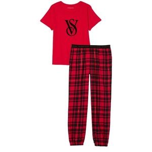 Victoria’s Secret Flannel-TeeJama Sz XXL New